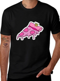 Pizza Slice Tee - Novelty Graphic Print T-Shirt