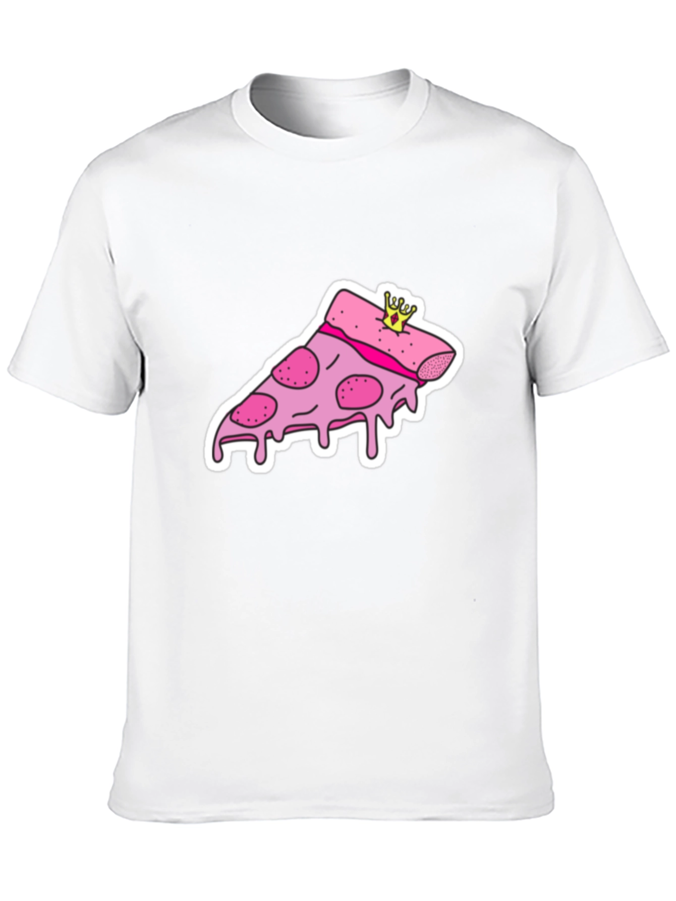 Pizza Slice Tee - Novelty Graphic Print T-Shirt
