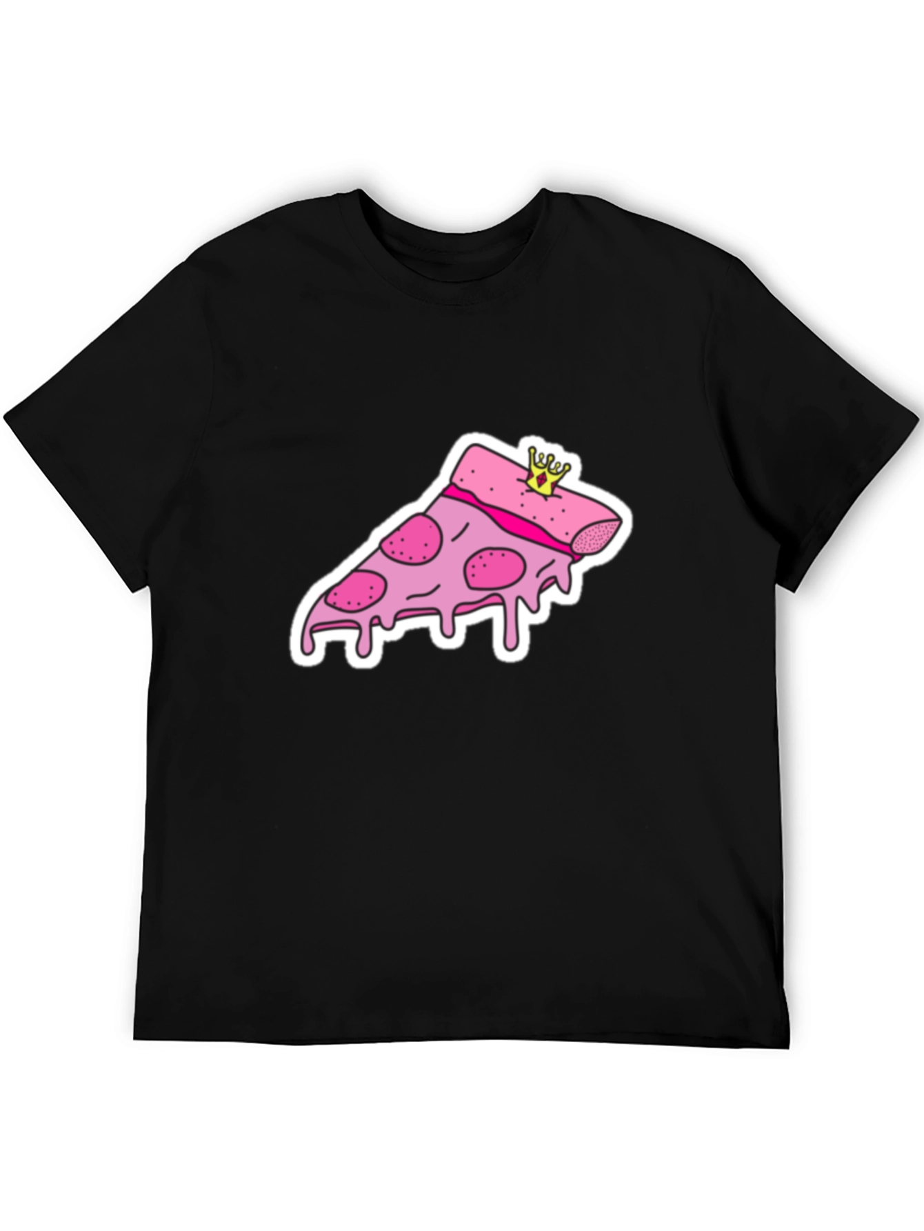 Pizza Slice Tee - Novelty Graphic Print T-Shirt