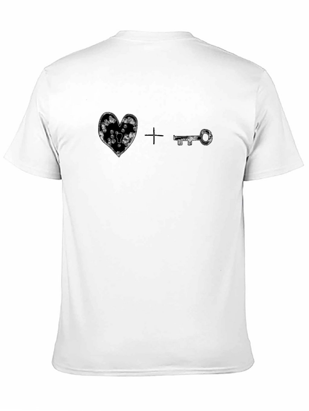 Heart Lock & Key Graphic T-Shirt
