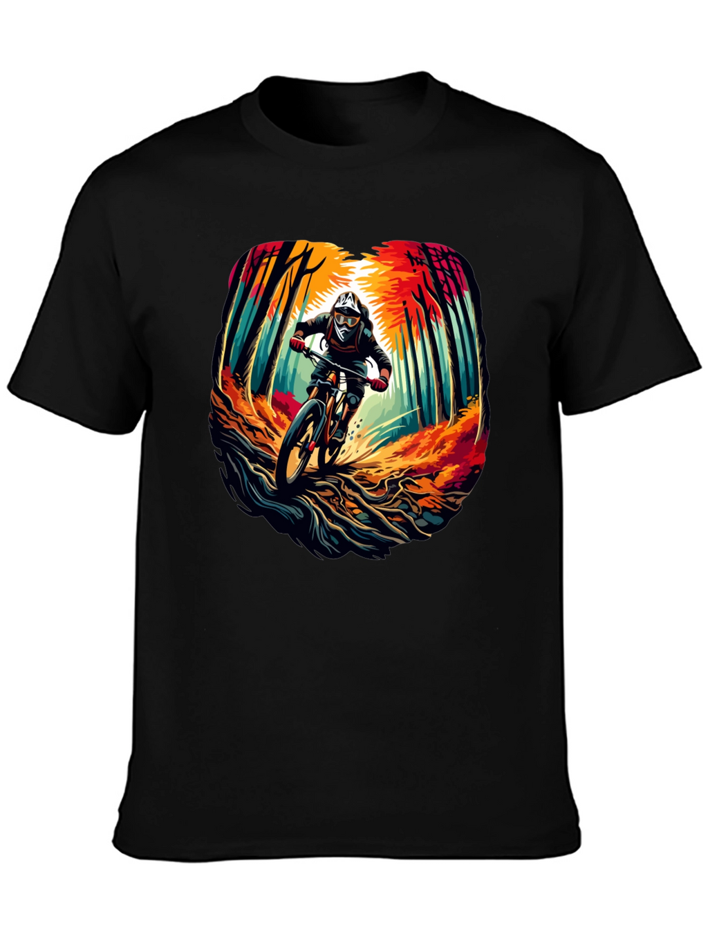 Mountain Biker T-Shirt - Ride the Trails in Style