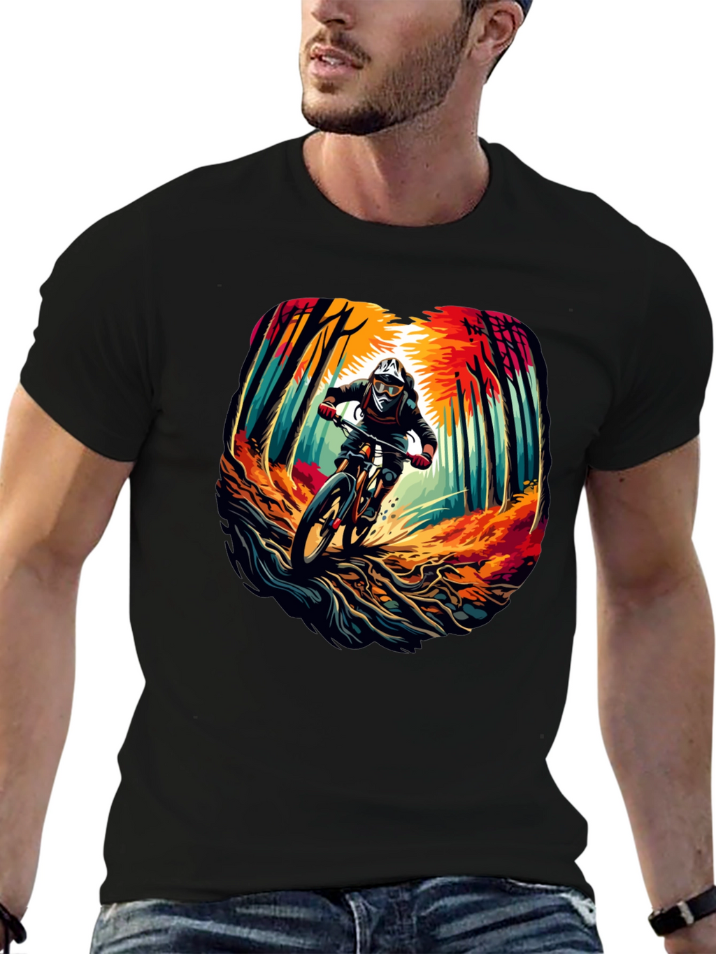 Mountain Biker T-Shirt - Ride the Trails in Style