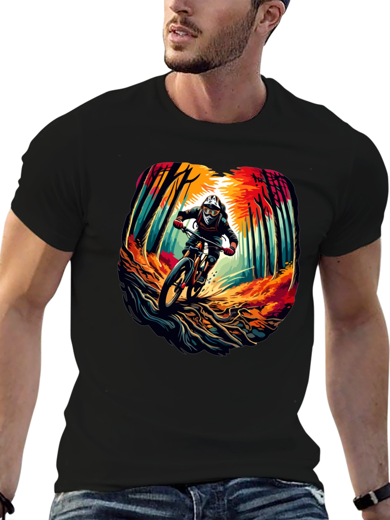Mountain Biker T-Shirt - Ride the Trails in Style