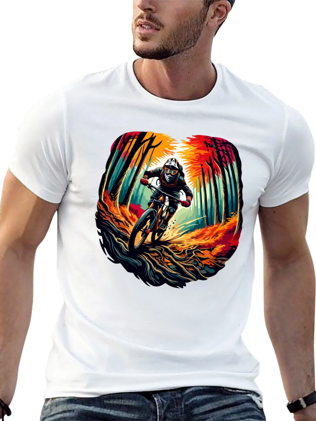 Mountain Biker T-Shirt - Ride the Trails in Style