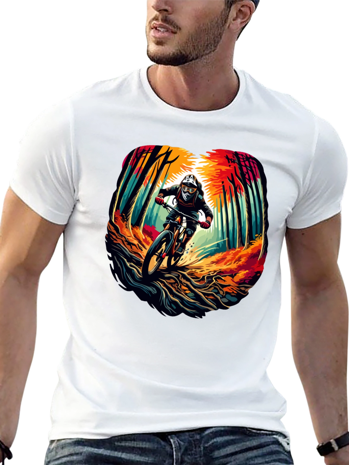 Mountain Biker T-Shirt - Ride the Trails in Style