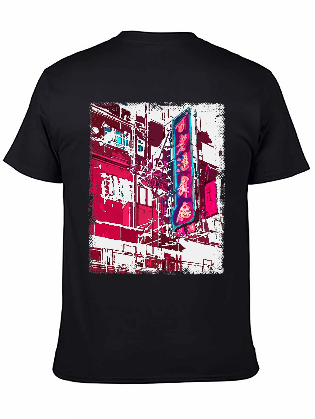 Neon Cityscape Graphic Tee