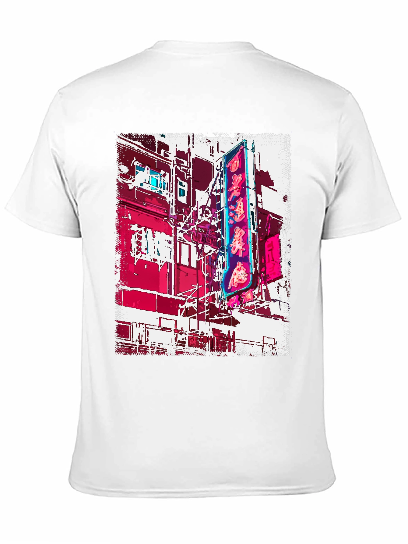 Neon Cityscape Graphic Tee
