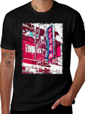 Neon Cityscape Graphic Tee