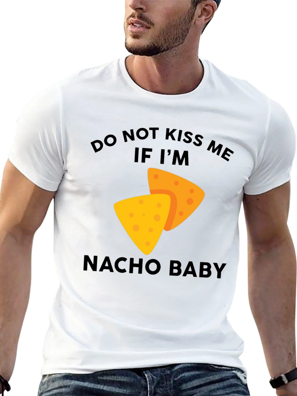 Nacho Baby Graphic Tee - Fun Food Pun Shirt