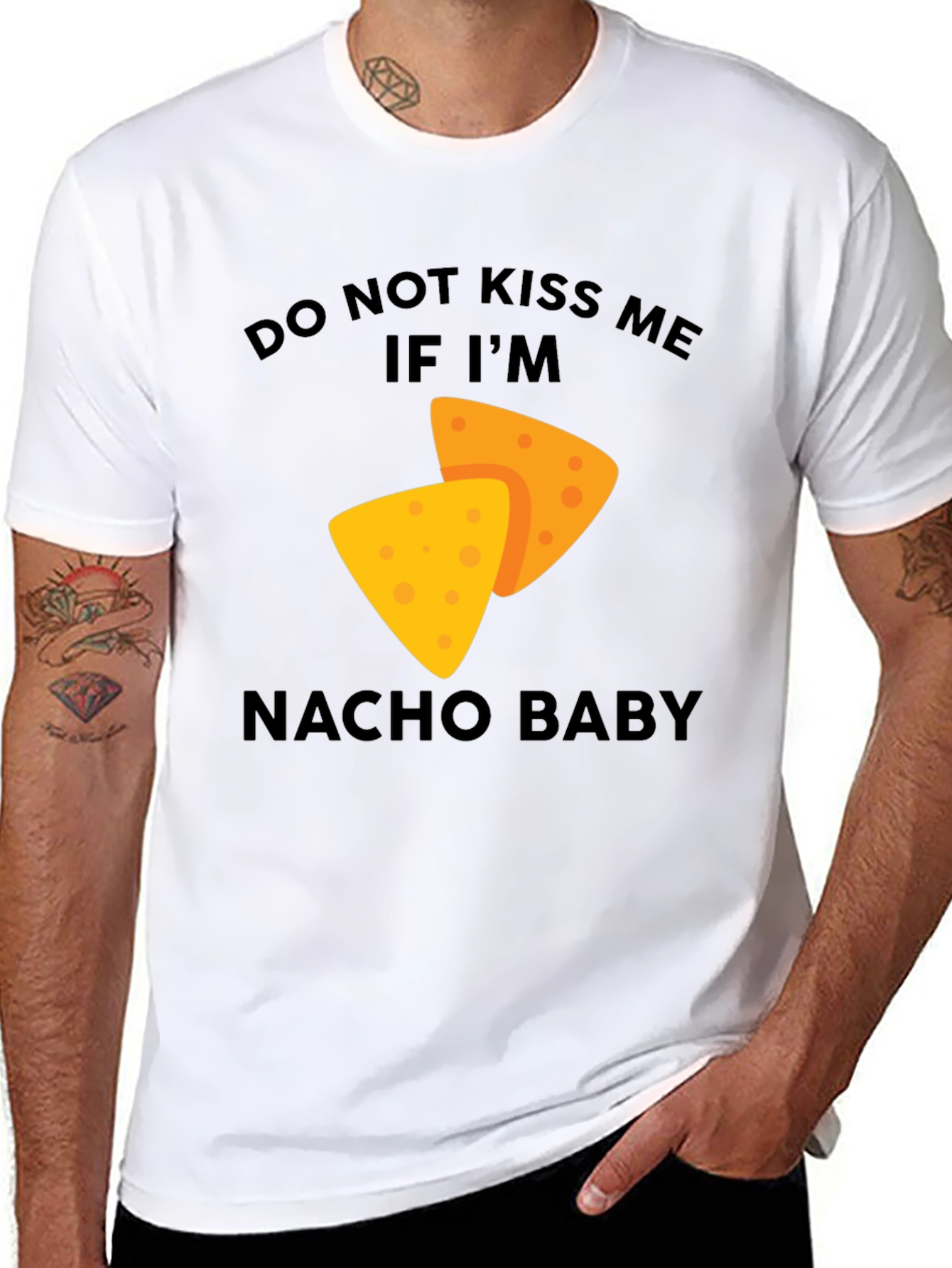 Nacho Baby Graphic Tee - Fun Food Pun Shirt