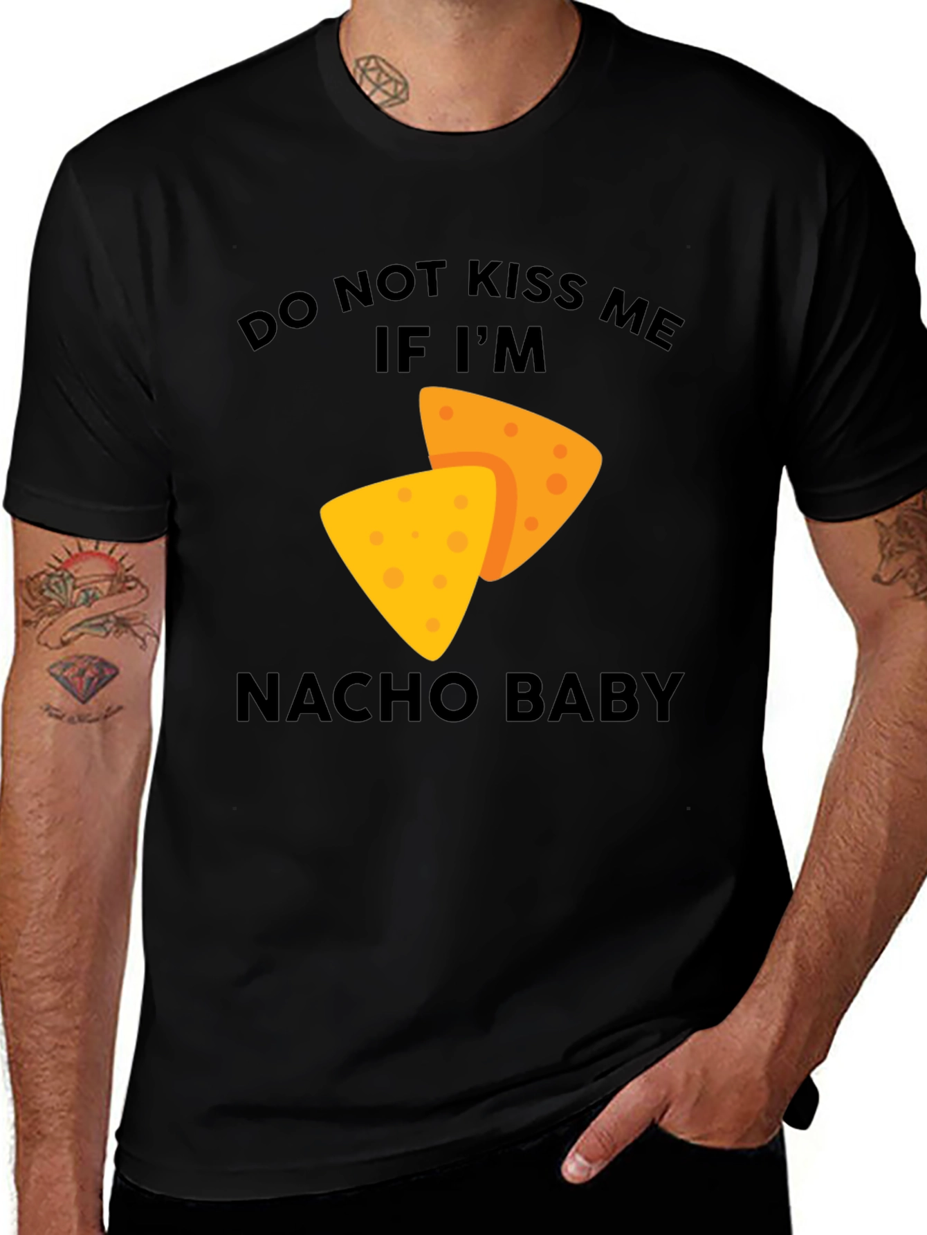 Nacho Baby Graphic Tee - Fun Food Pun Shirt