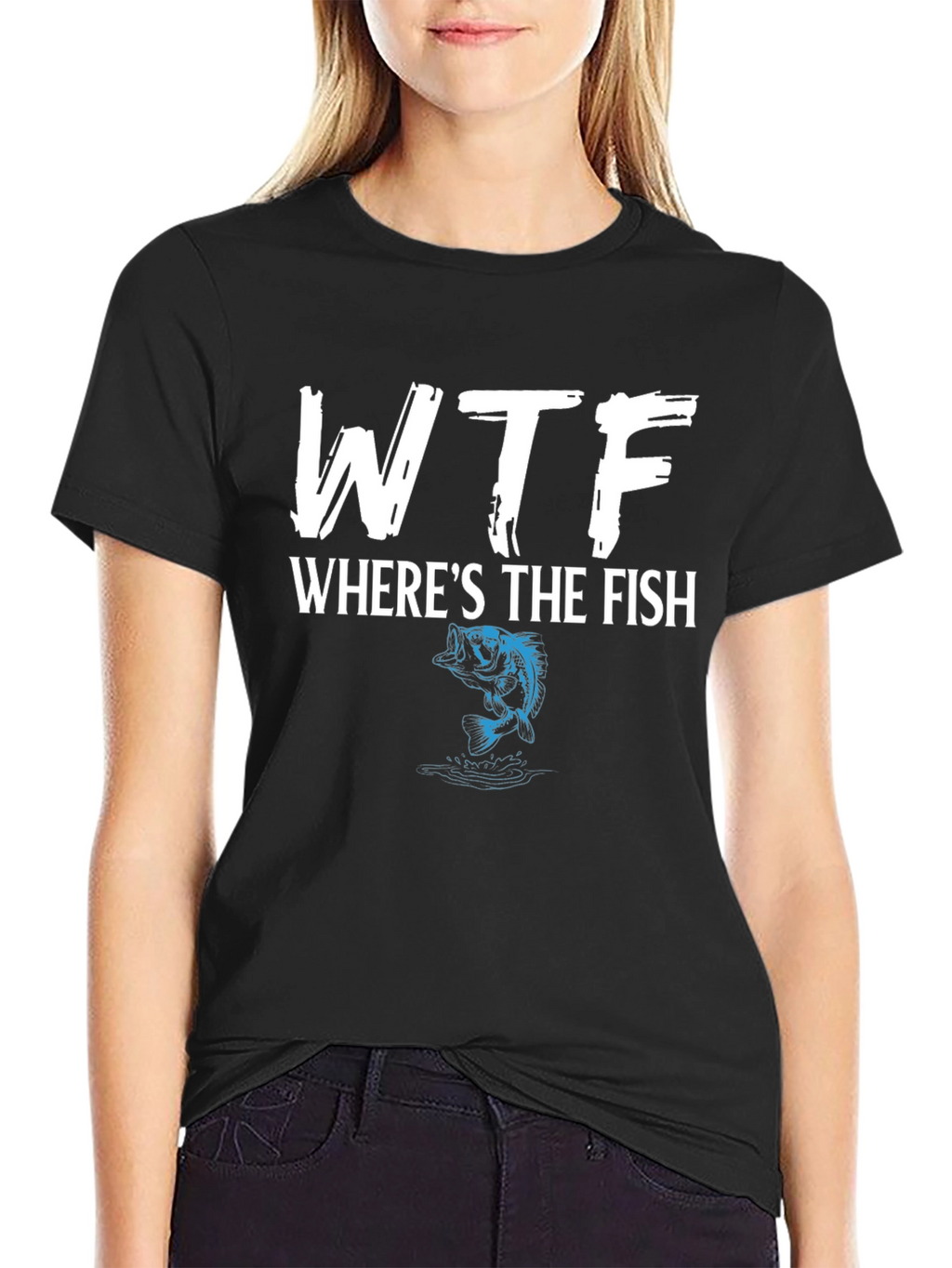 WTF Wheres the Fish Graphic T-Shirt
