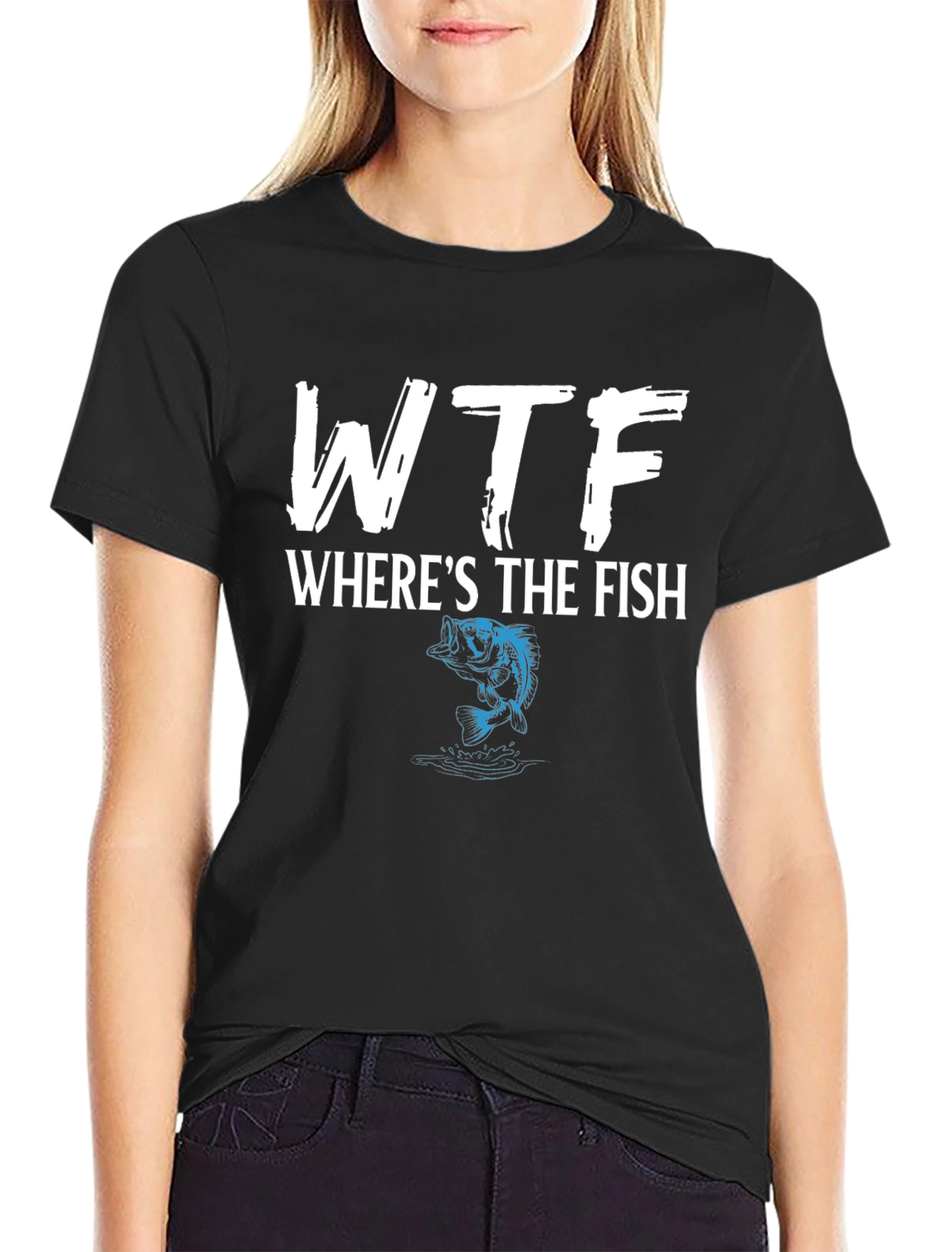 WTF Wheres the Fish Graphic T-Shirt