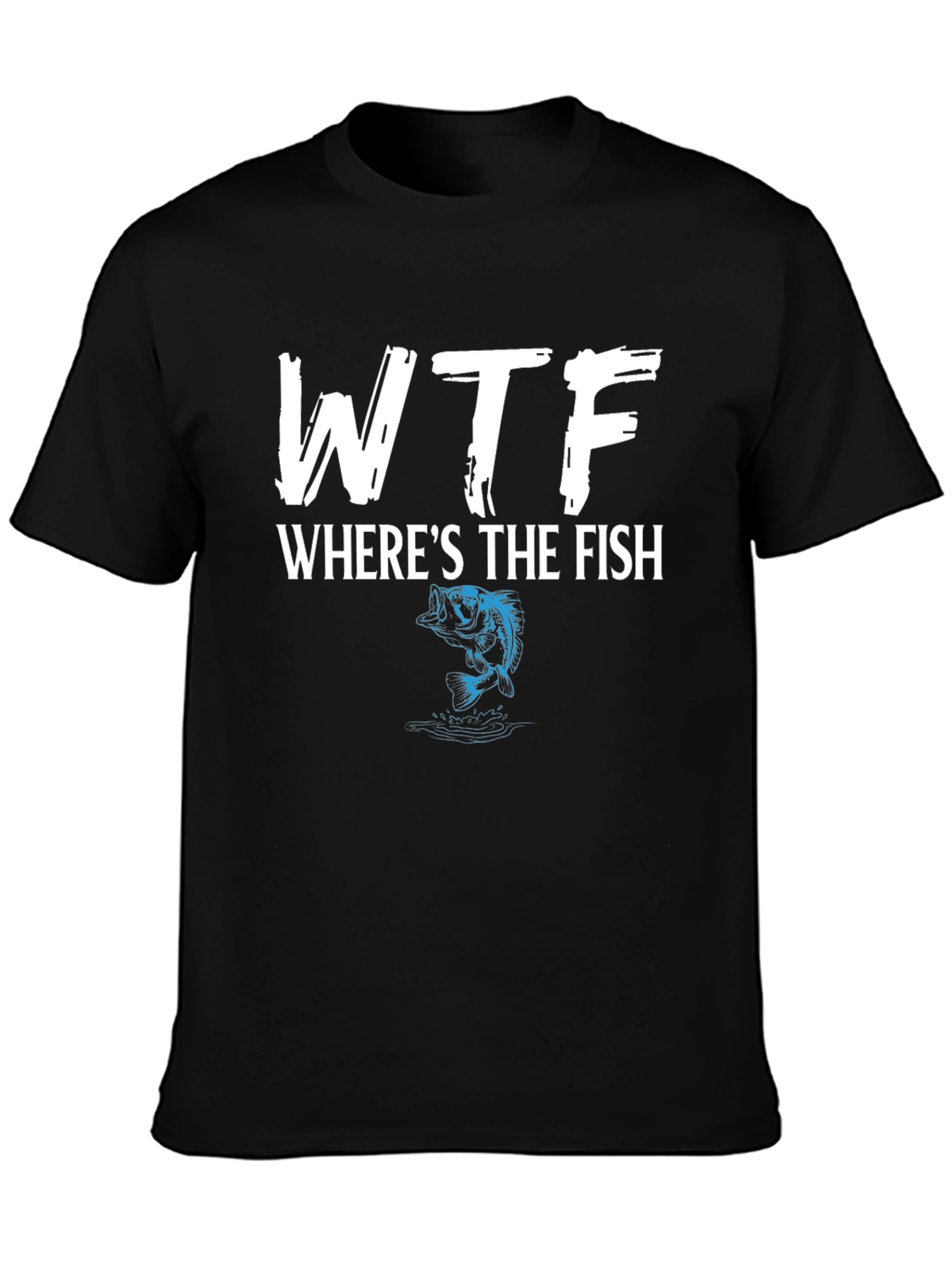 WTF Wheres the Fish Graphic T-Shirt