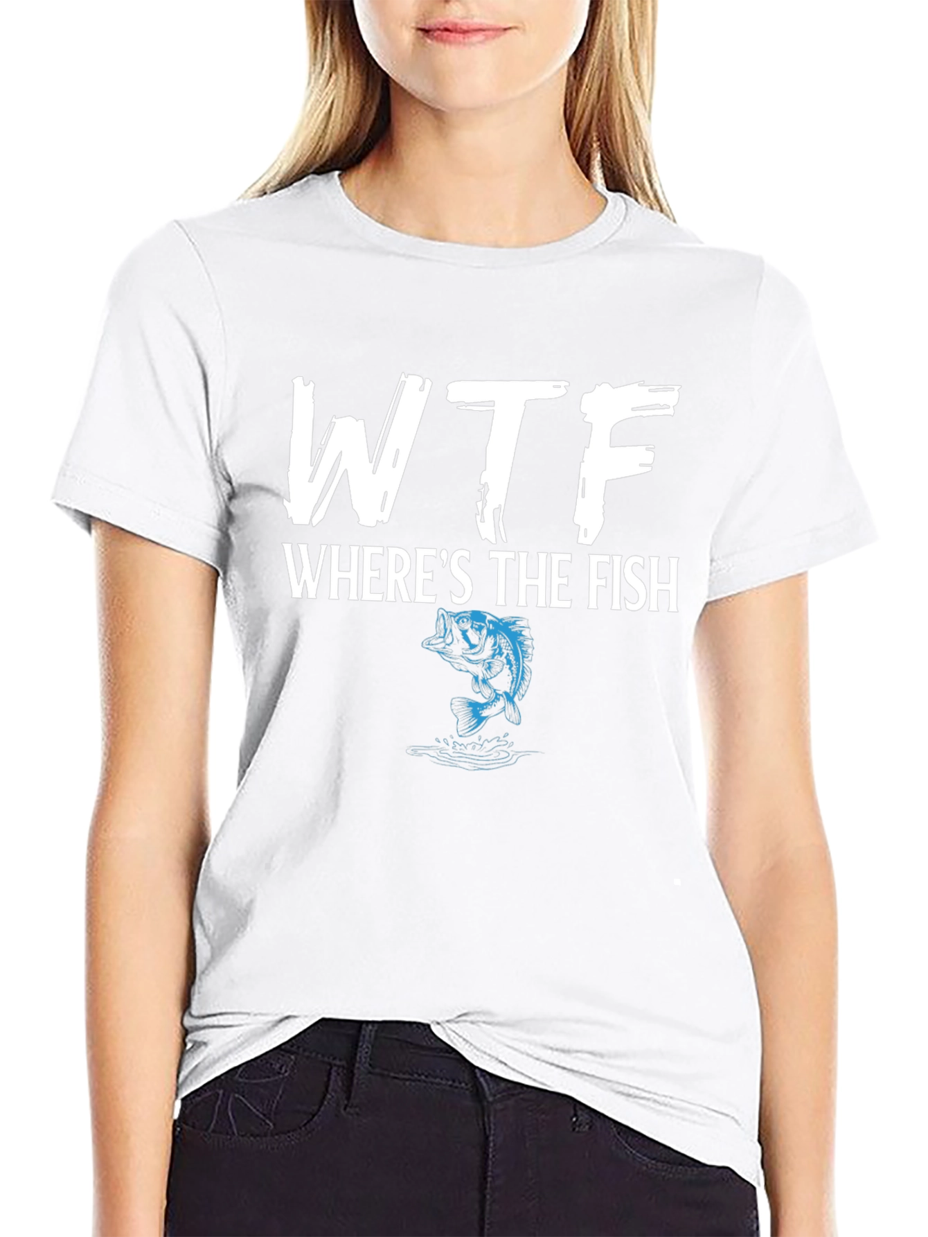 WTF Wheres the Fish Graphic T-Shirt