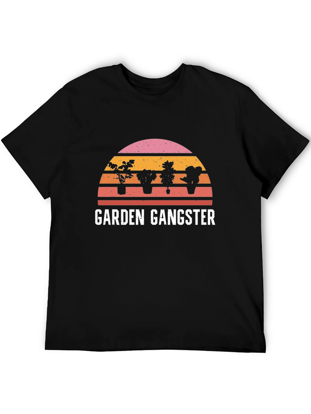 Garden Gangster Graphic T-Shirt - Black
