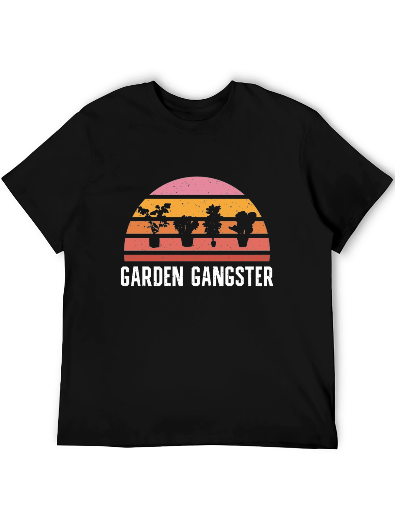 Garden Gangster Graphic T-Shirt - Black