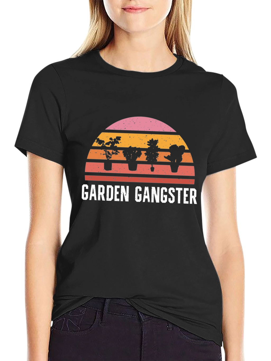Garden Gangster Graphic T-Shirt - Black