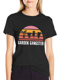 Garden Gangster Graphic T-Shirt - Black