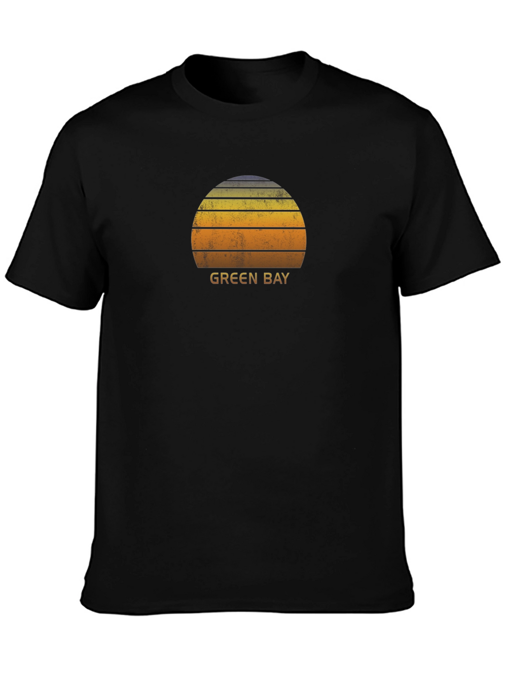 Green Bay Sunset Graphic T-Shirt - Retro Style