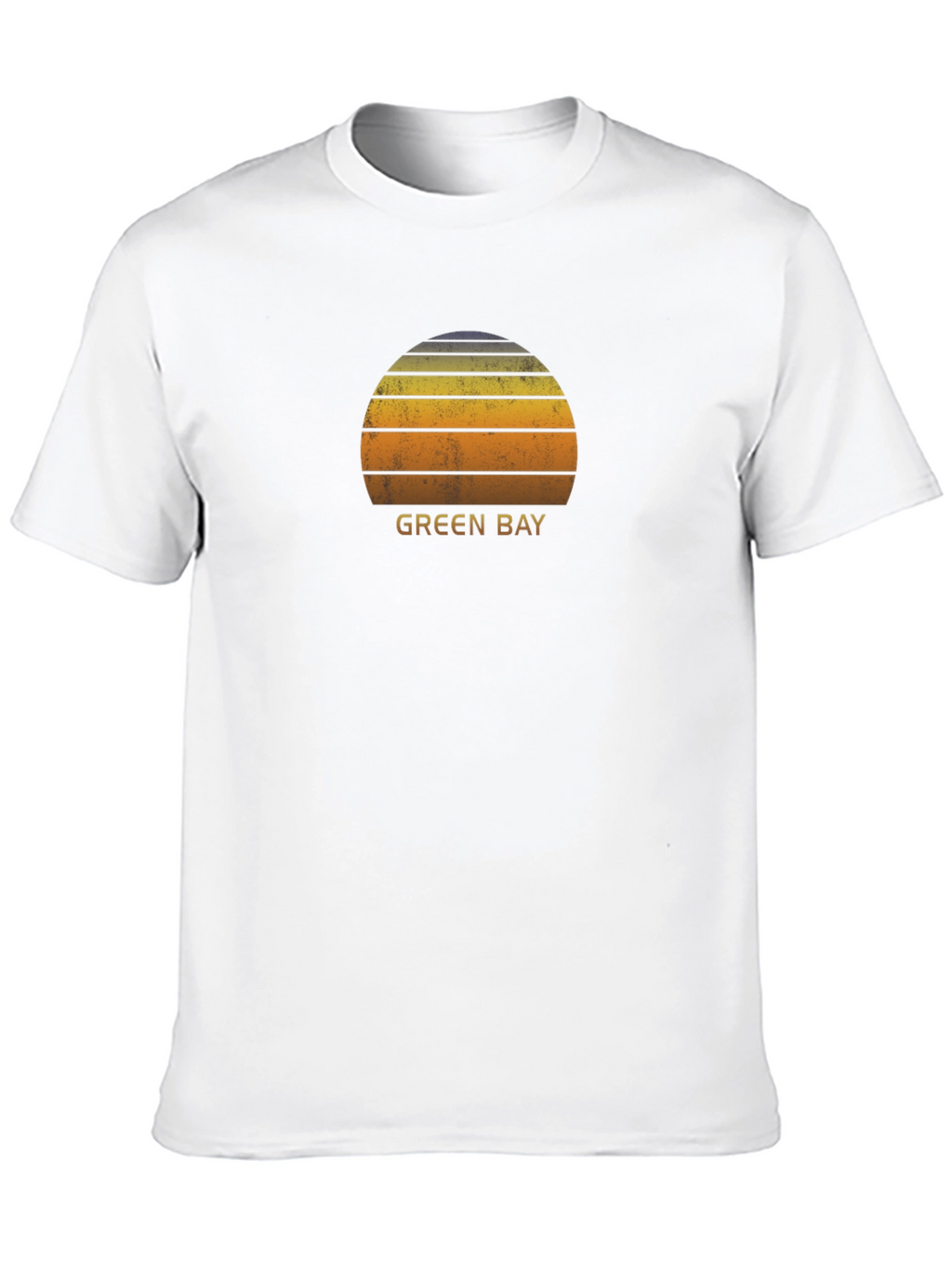 Green Bay Sunset Graphic T-Shirt - Retro Style