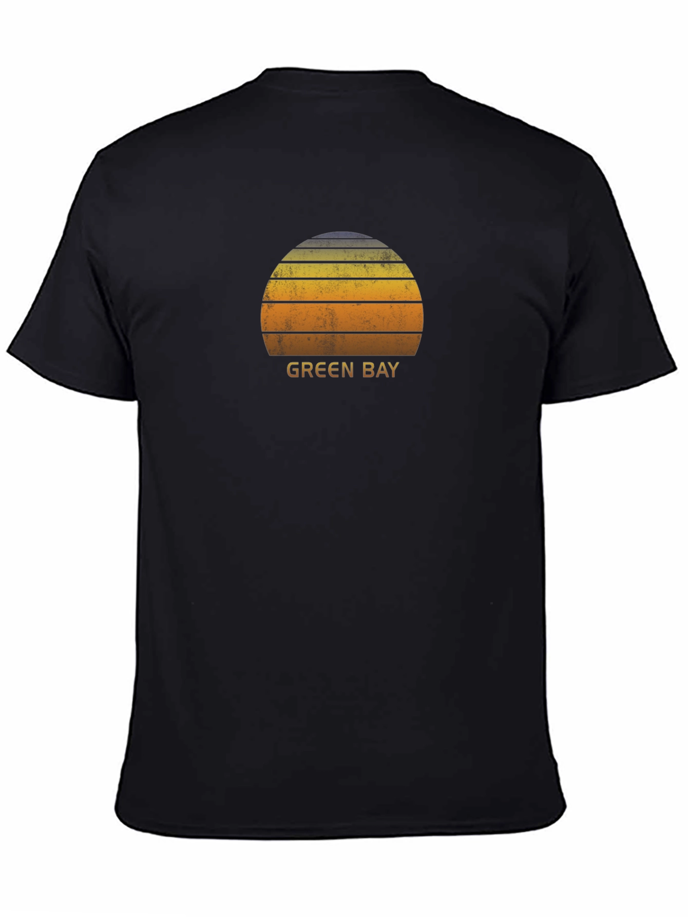 Green Bay Sunset Graphic T-Shirt - Retro Style