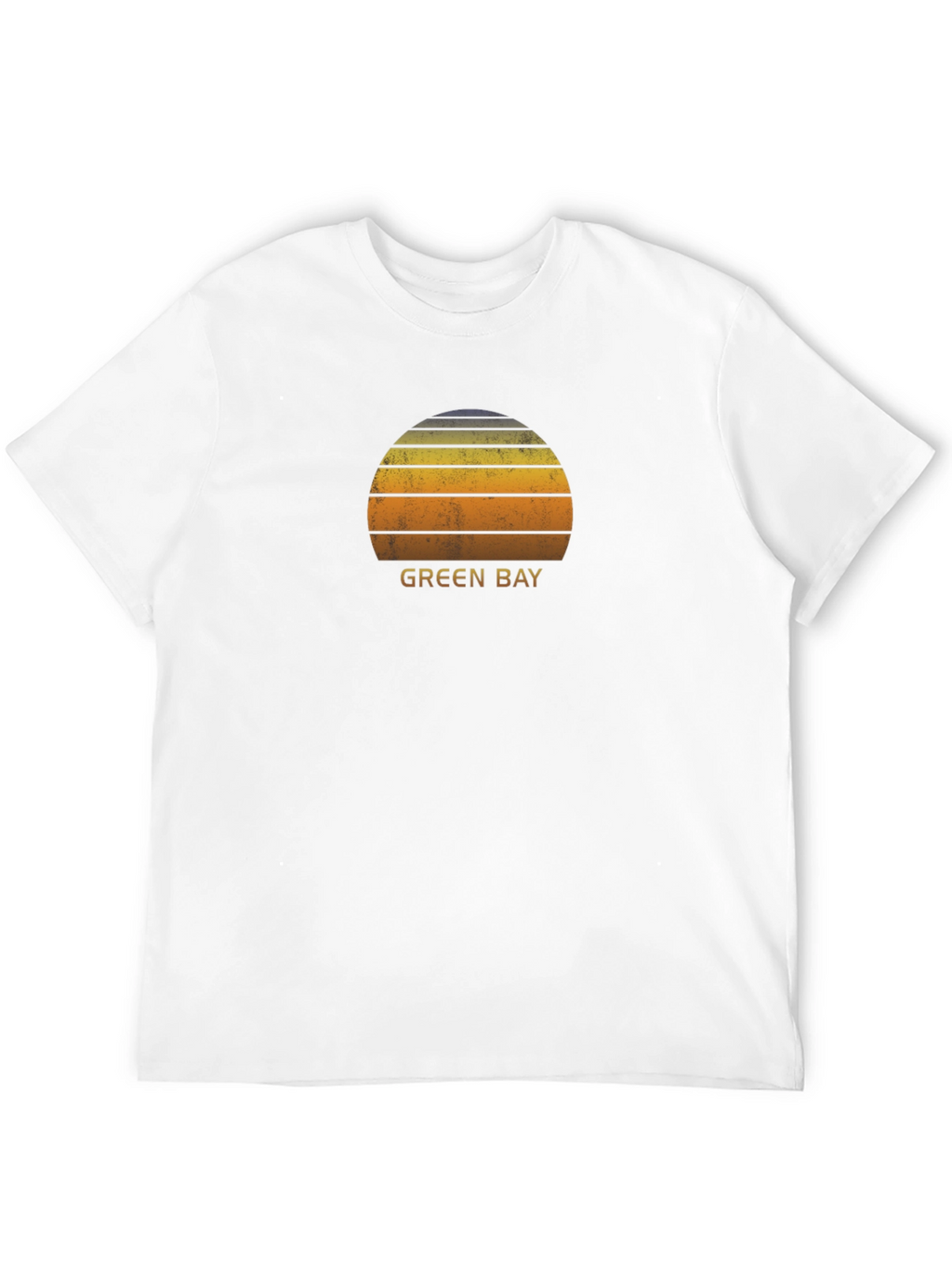 Green Bay Sunset Graphic T-Shirt - Retro Style