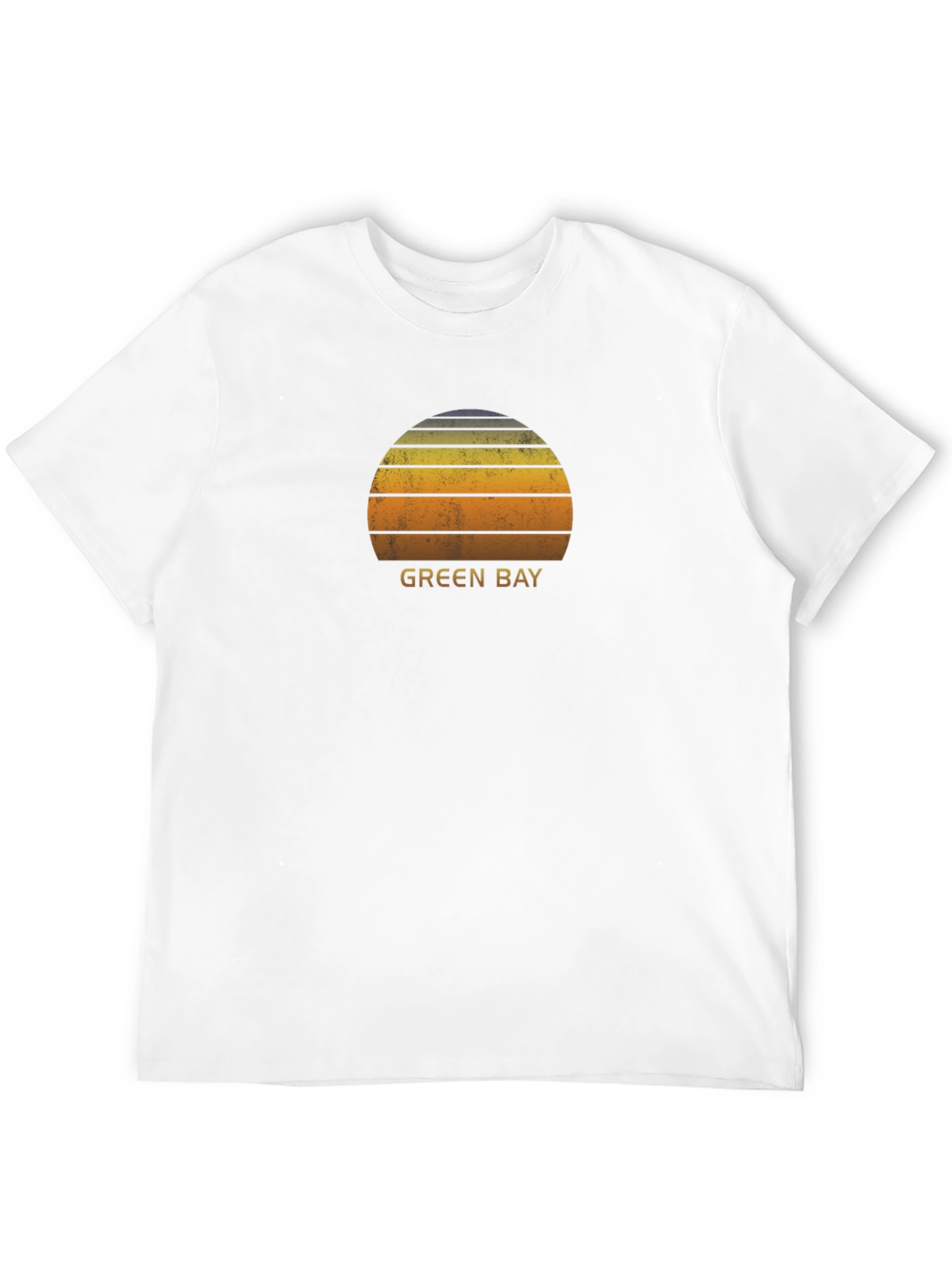 Green Bay Sunset Graphic T-Shirt - Retro Style
