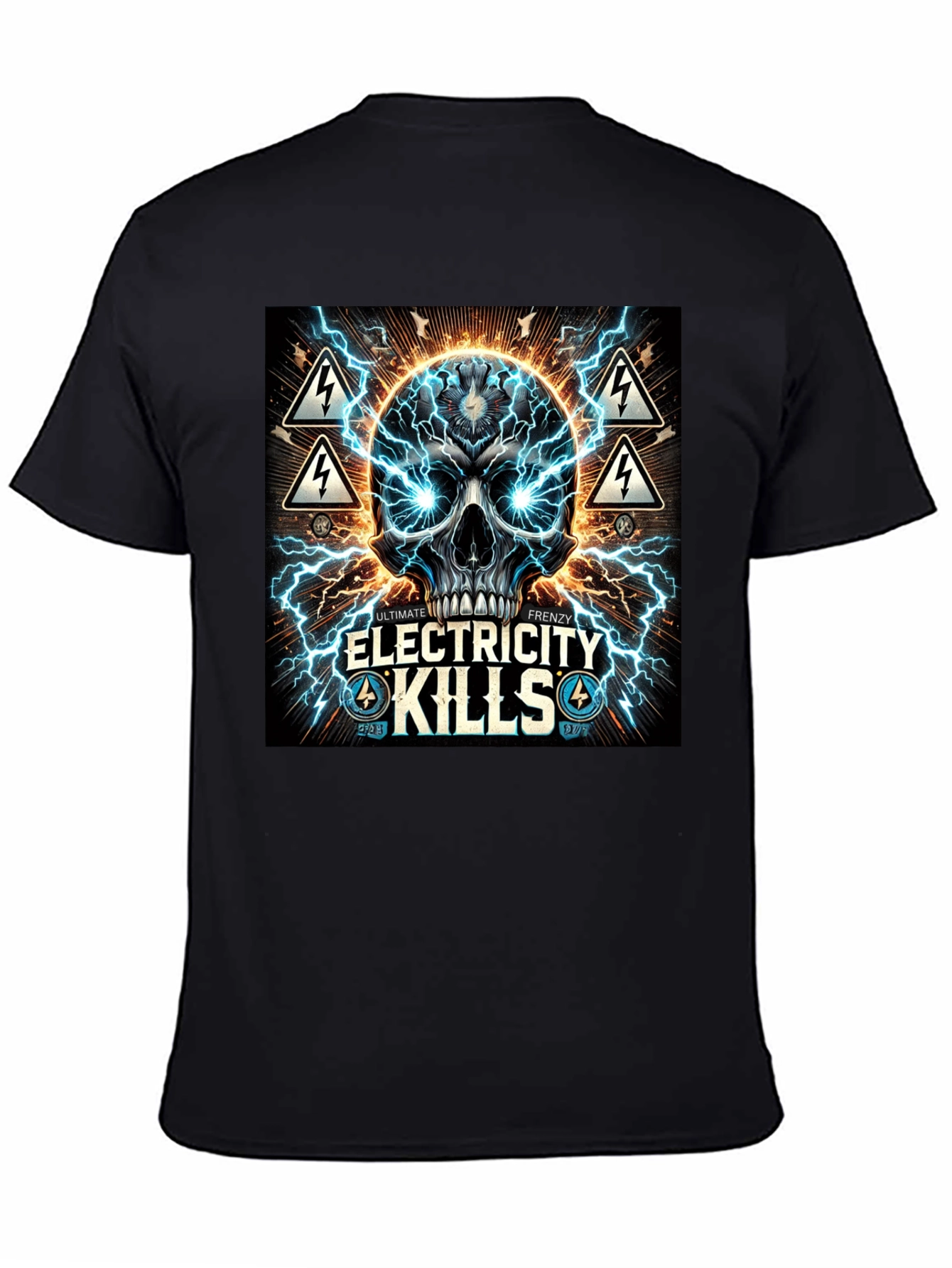 Electricity Kills Graphic Tee - Ultimate Frenzy