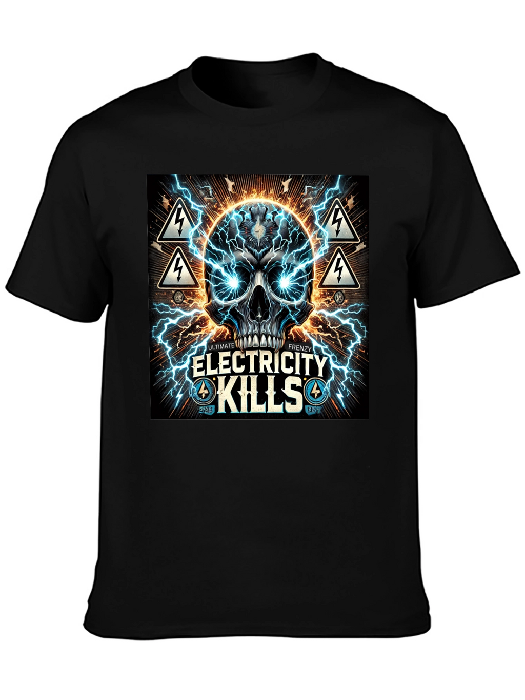 Electricity Kills Graphic Tee - Ultimate Frenzy