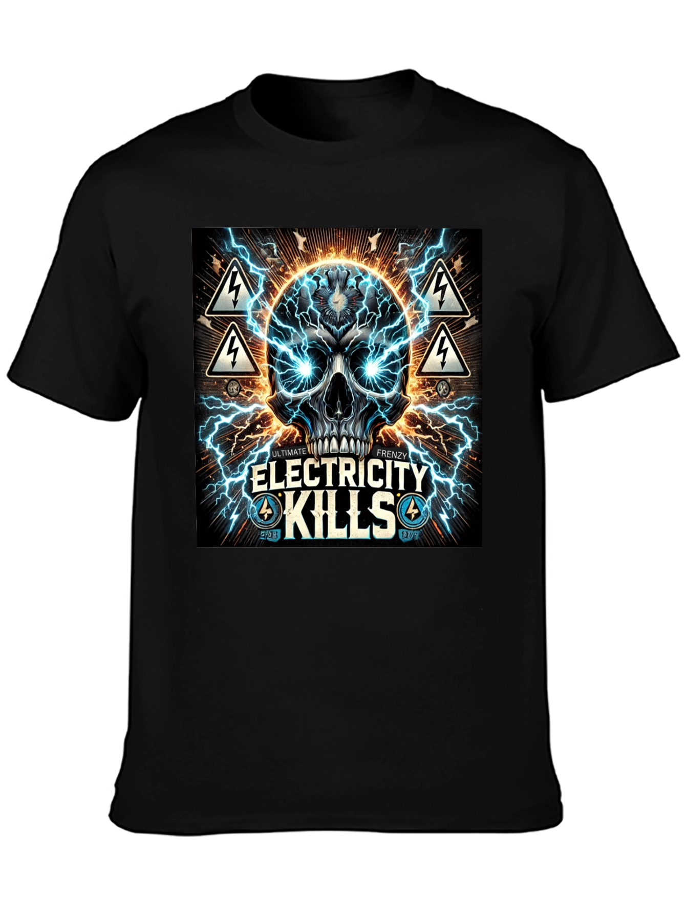 Electricity Kills Graphic Tee - Ultimate Frenzy