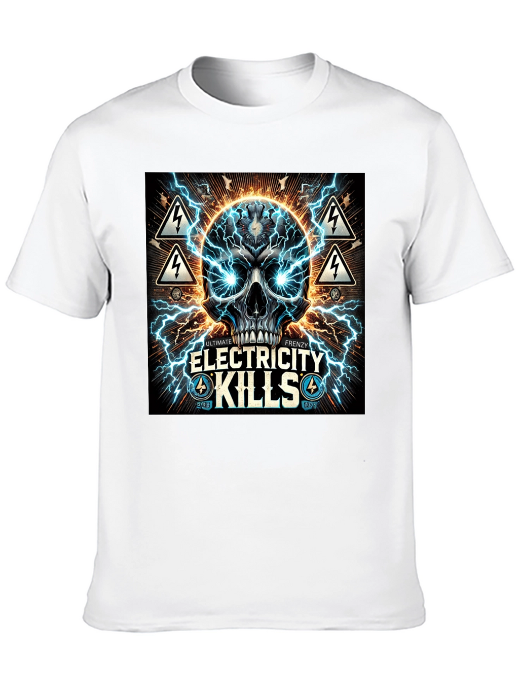 Electricity Kills Graphic Tee - Ultimate Frenzy