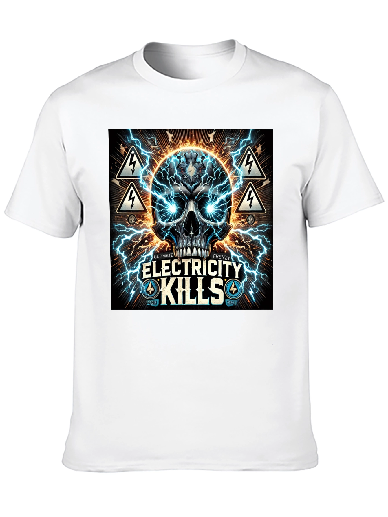 Electricity Kills Graphic Tee - Ultimate Frenzy