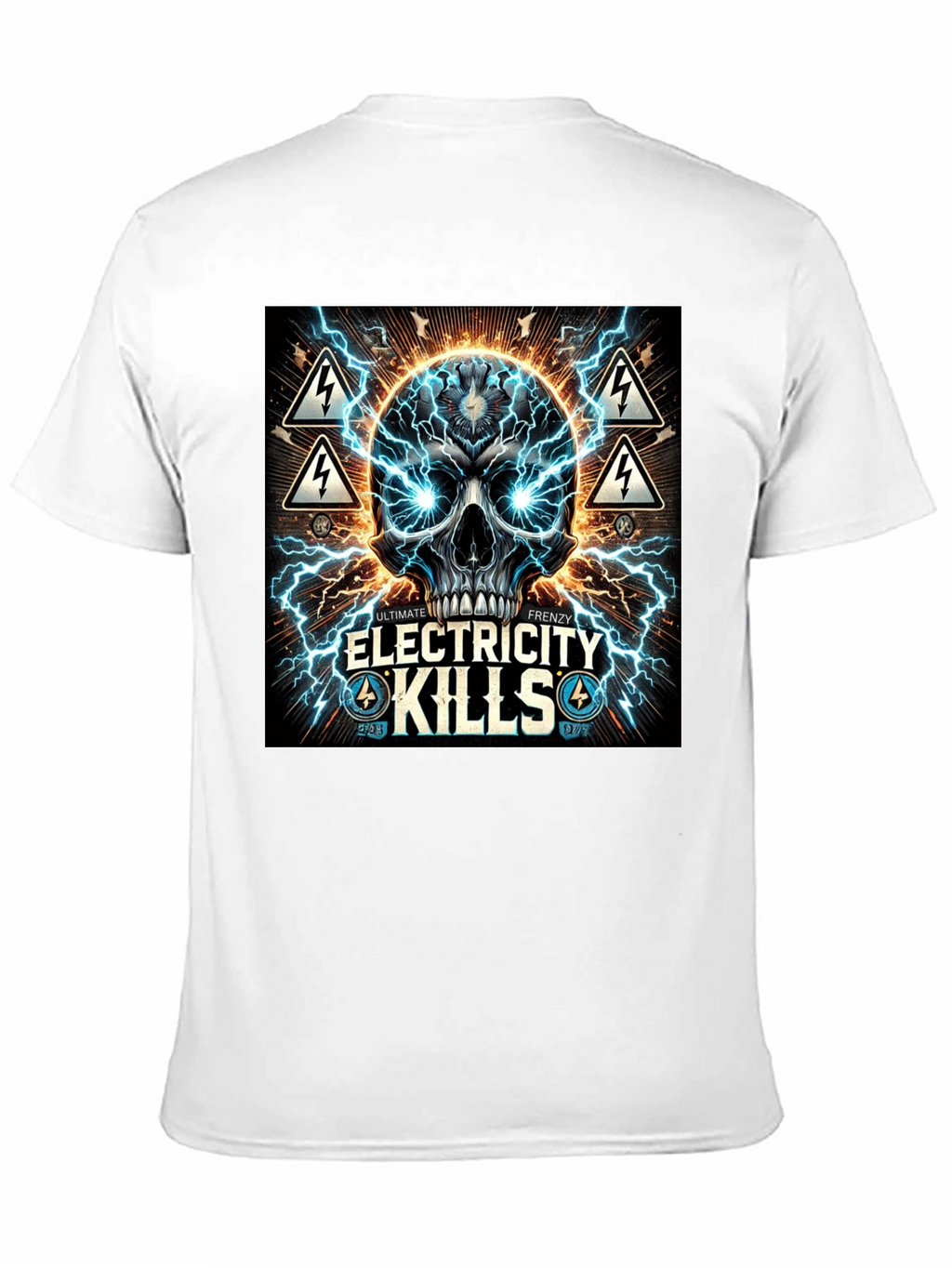 Electricity Kills Graphic Tee - Ultimate Frenzy