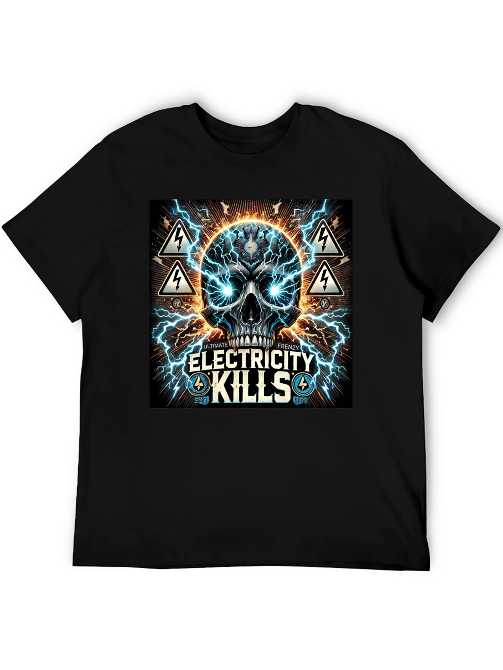 Electricity Kills Graphic Tee - Ultimate Frenzy