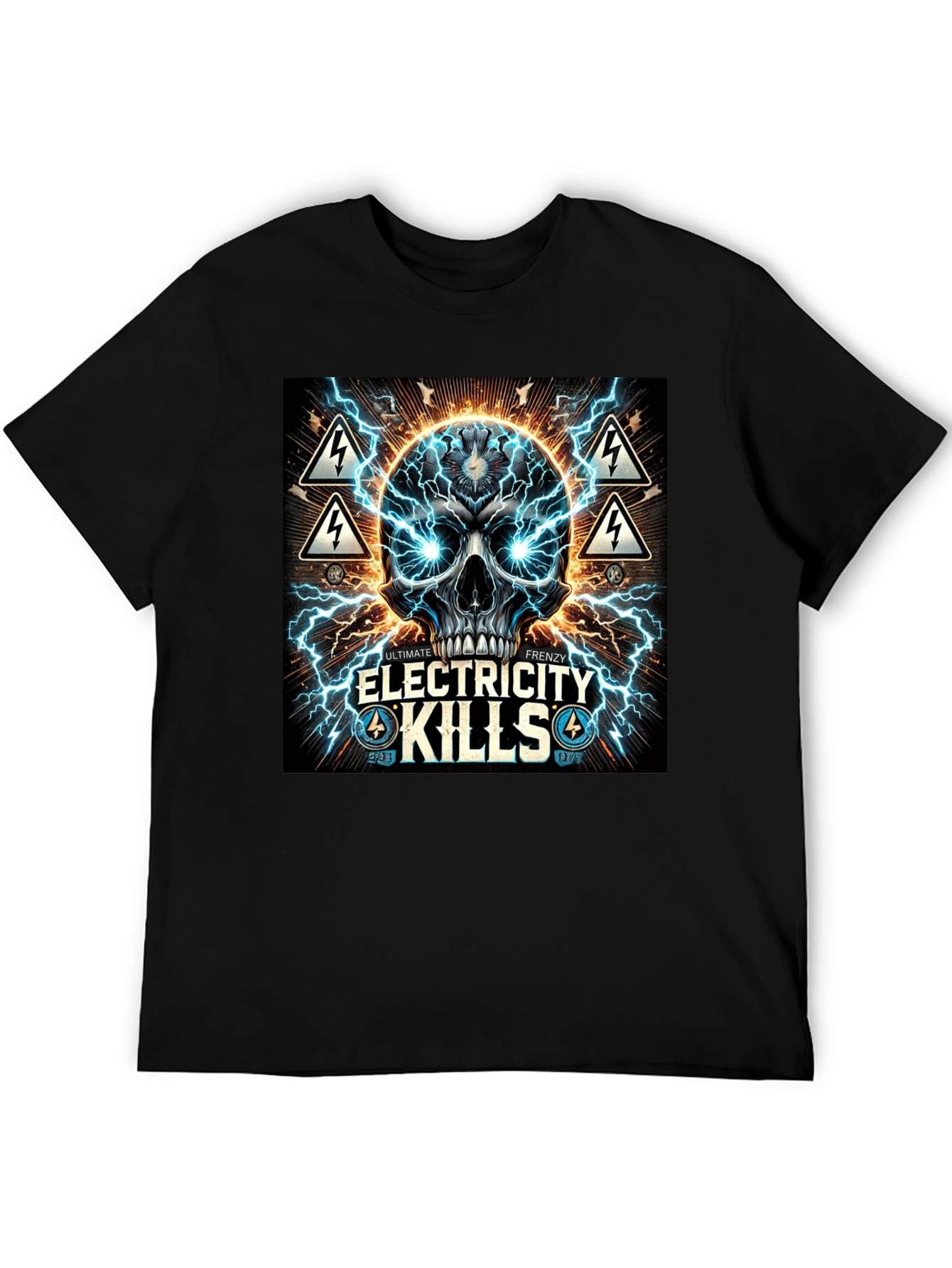 Electricity Kills Graphic Tee - Ultimate Frenzy