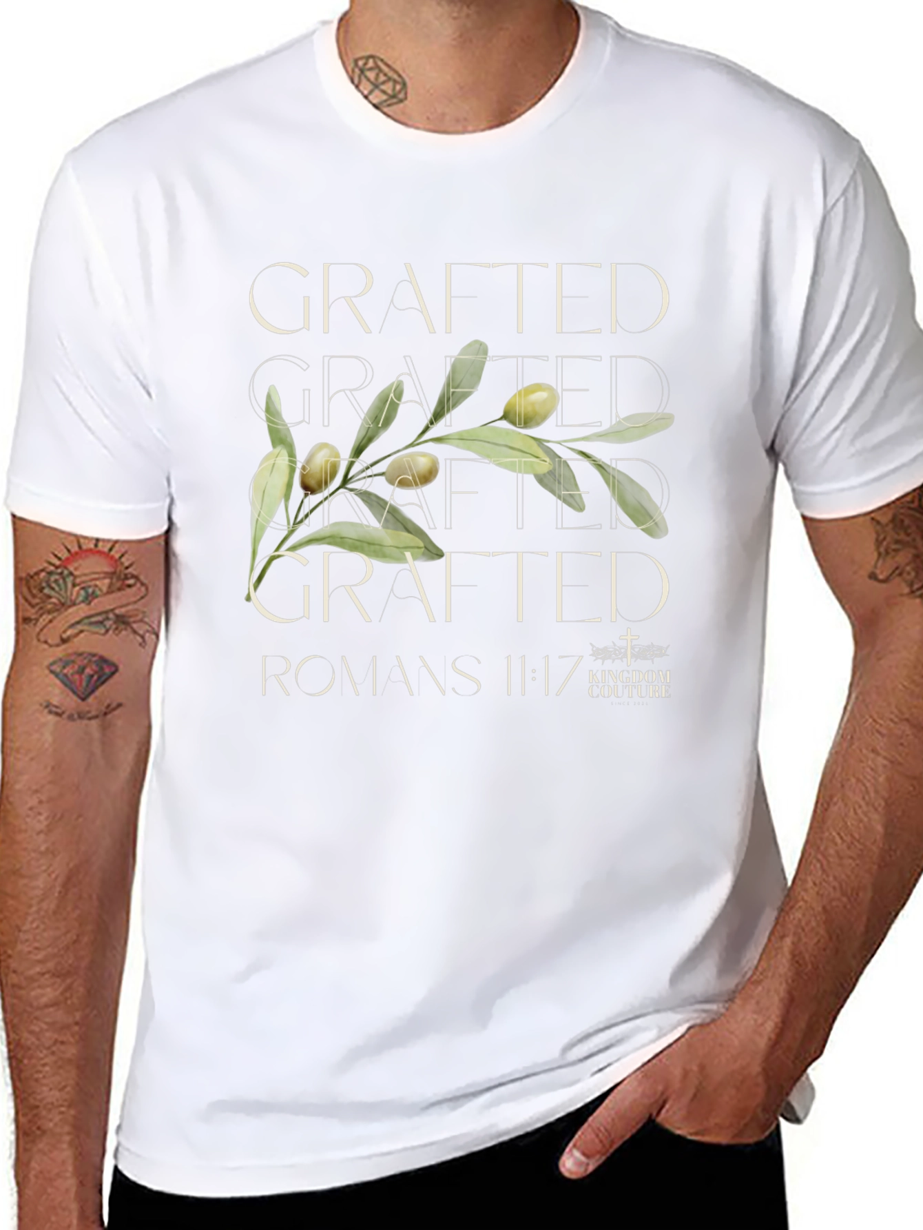 Grafted Romans 11:17 Graphic Tee