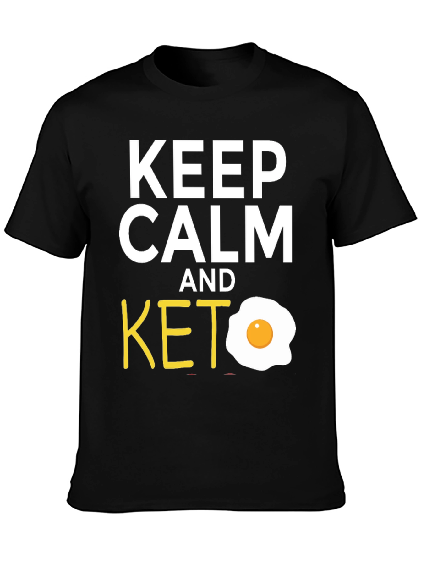 Keep Calm and Keto T-Shirt with Egg Graphic