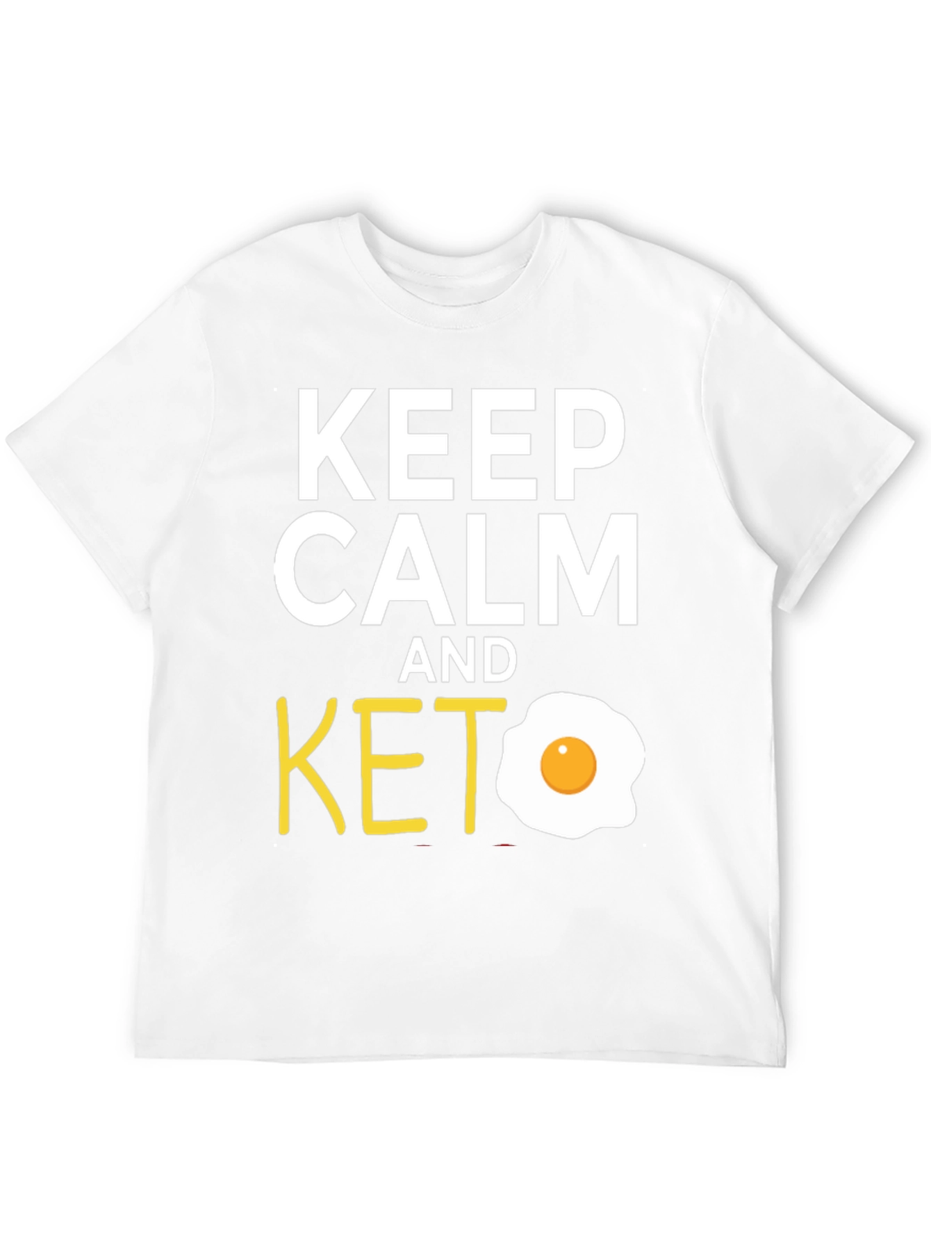 Keep Calm and Keto T-Shirt with Egg Graphic
