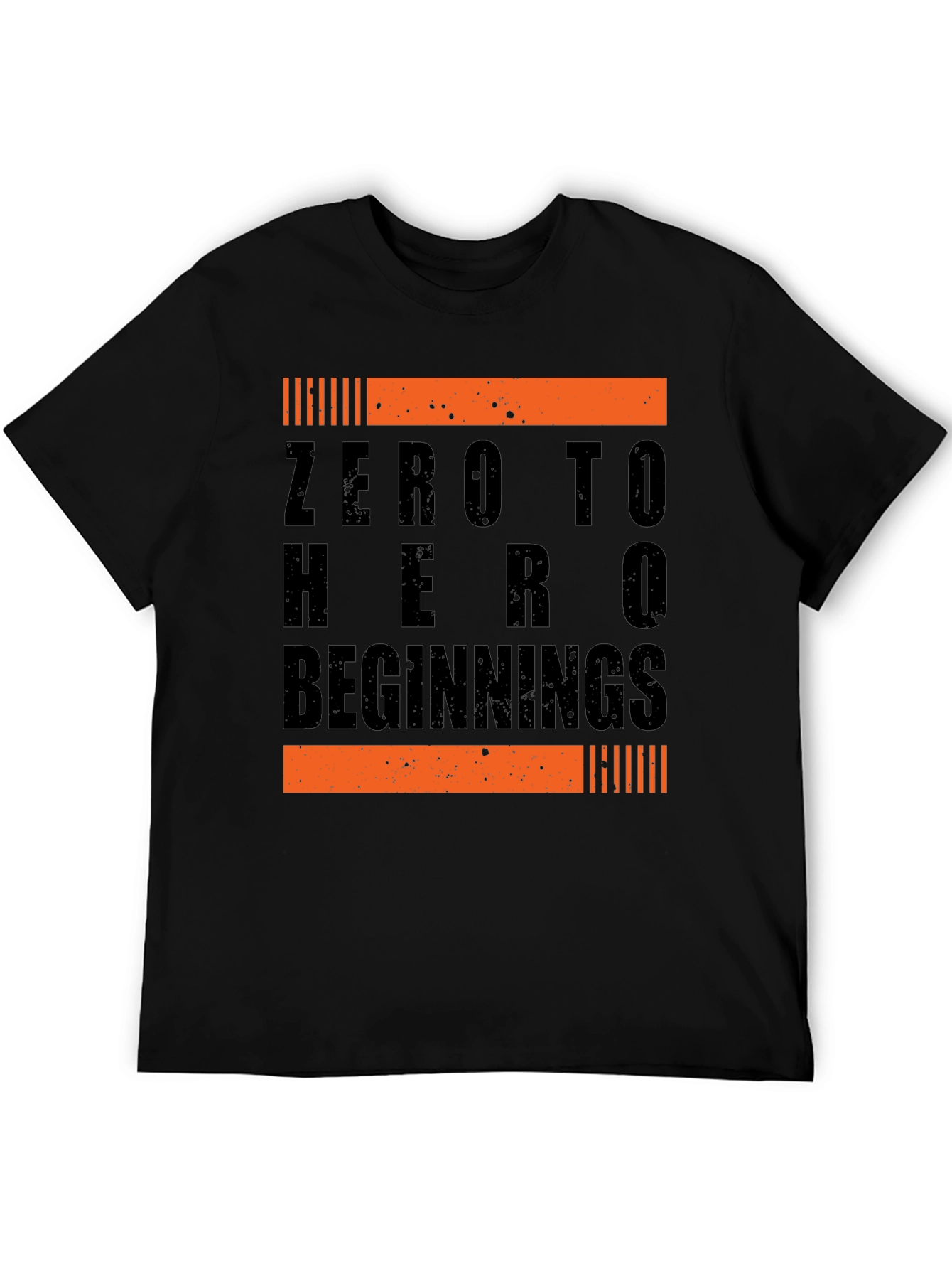 Zero to Hero Beginnings Black Graphic Tee
