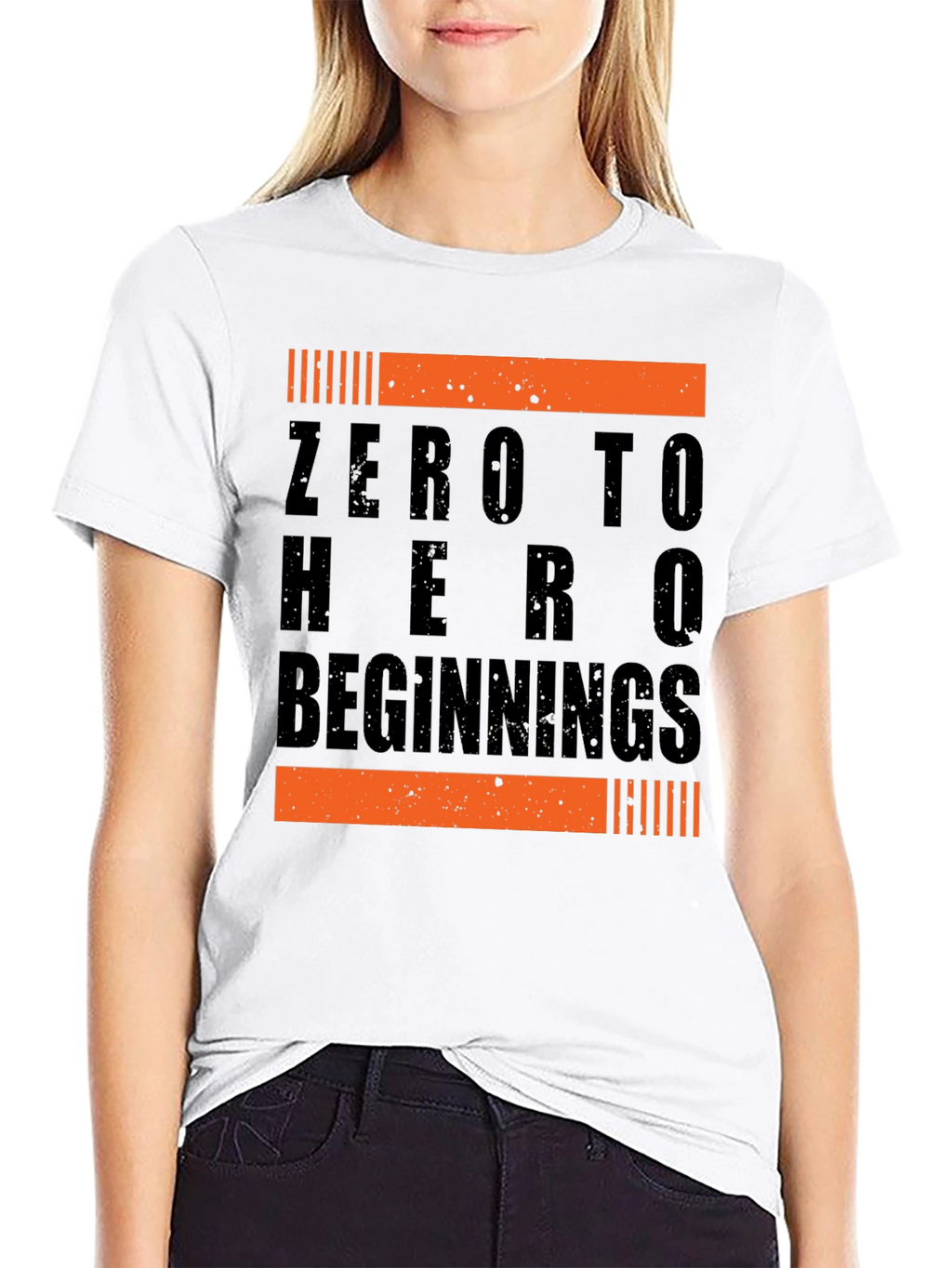 Zero to Hero Beginnings Black Graphic Tee