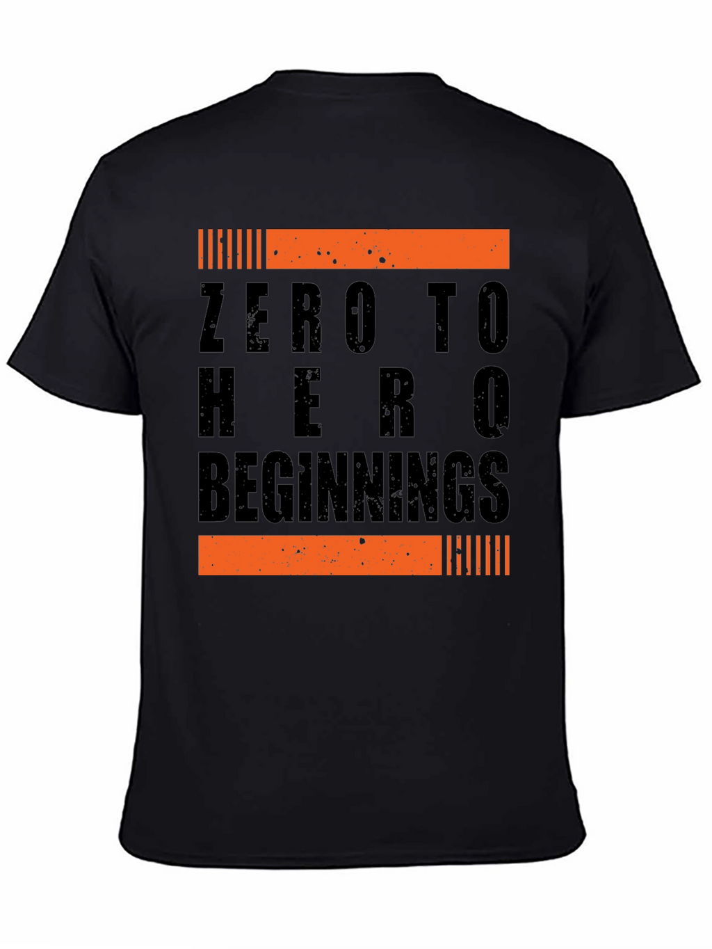 Zero to Hero Beginnings Black Graphic Tee