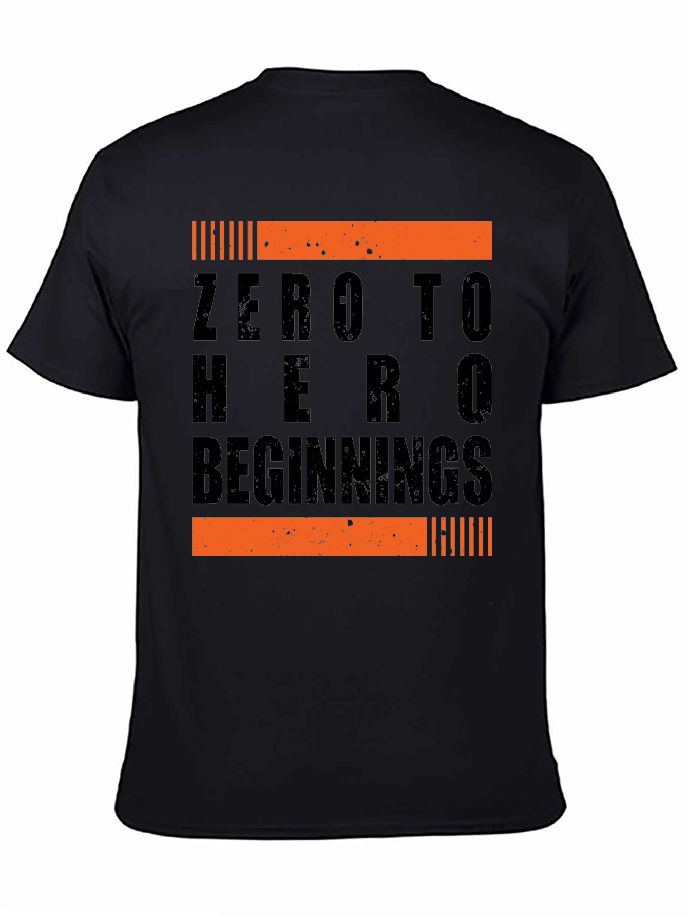Zero to Hero Beginnings Black Graphic Tee
