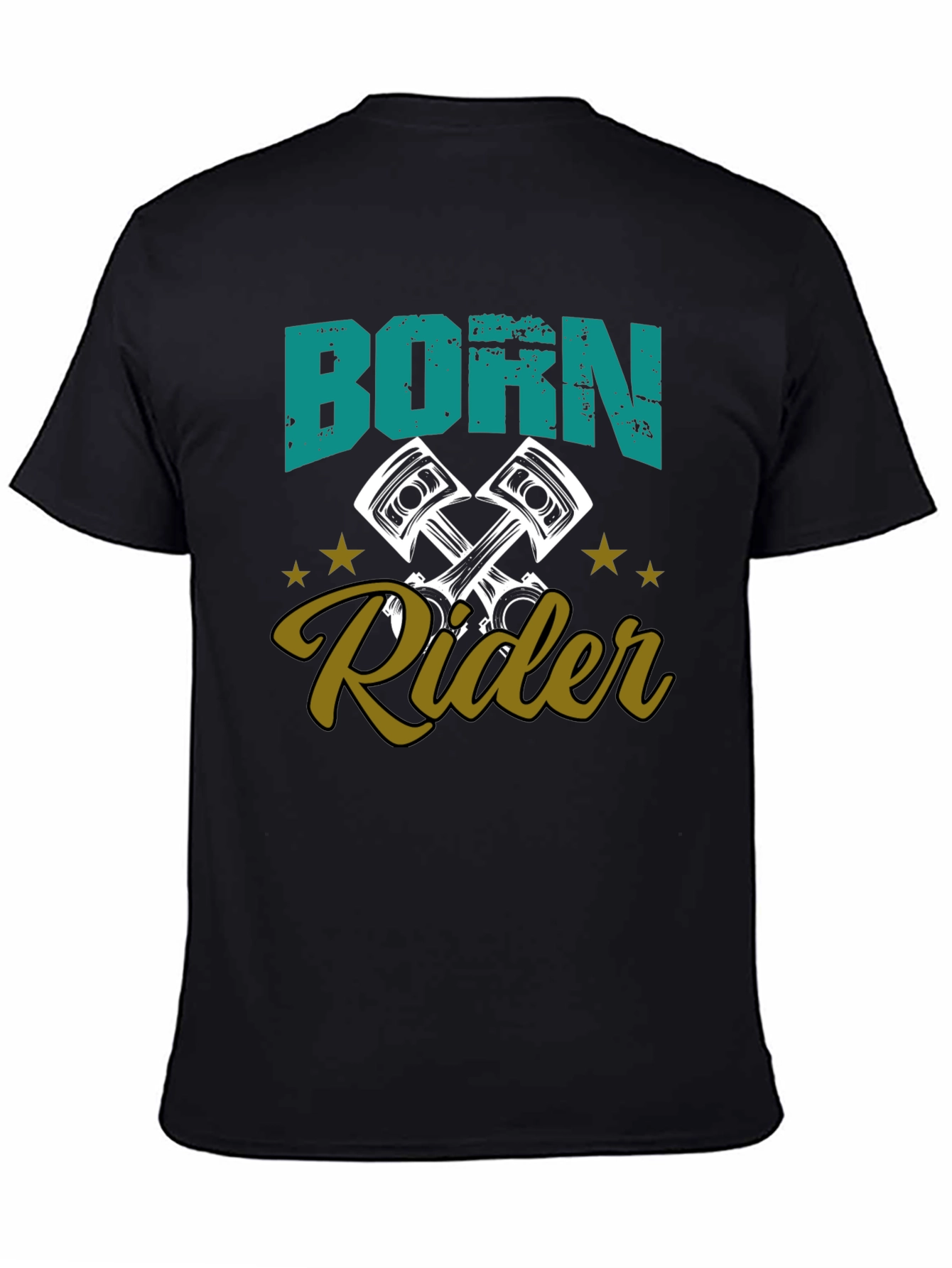 Born Rider Graphic Tee - Motorcycle Enthusiast T-Shirt