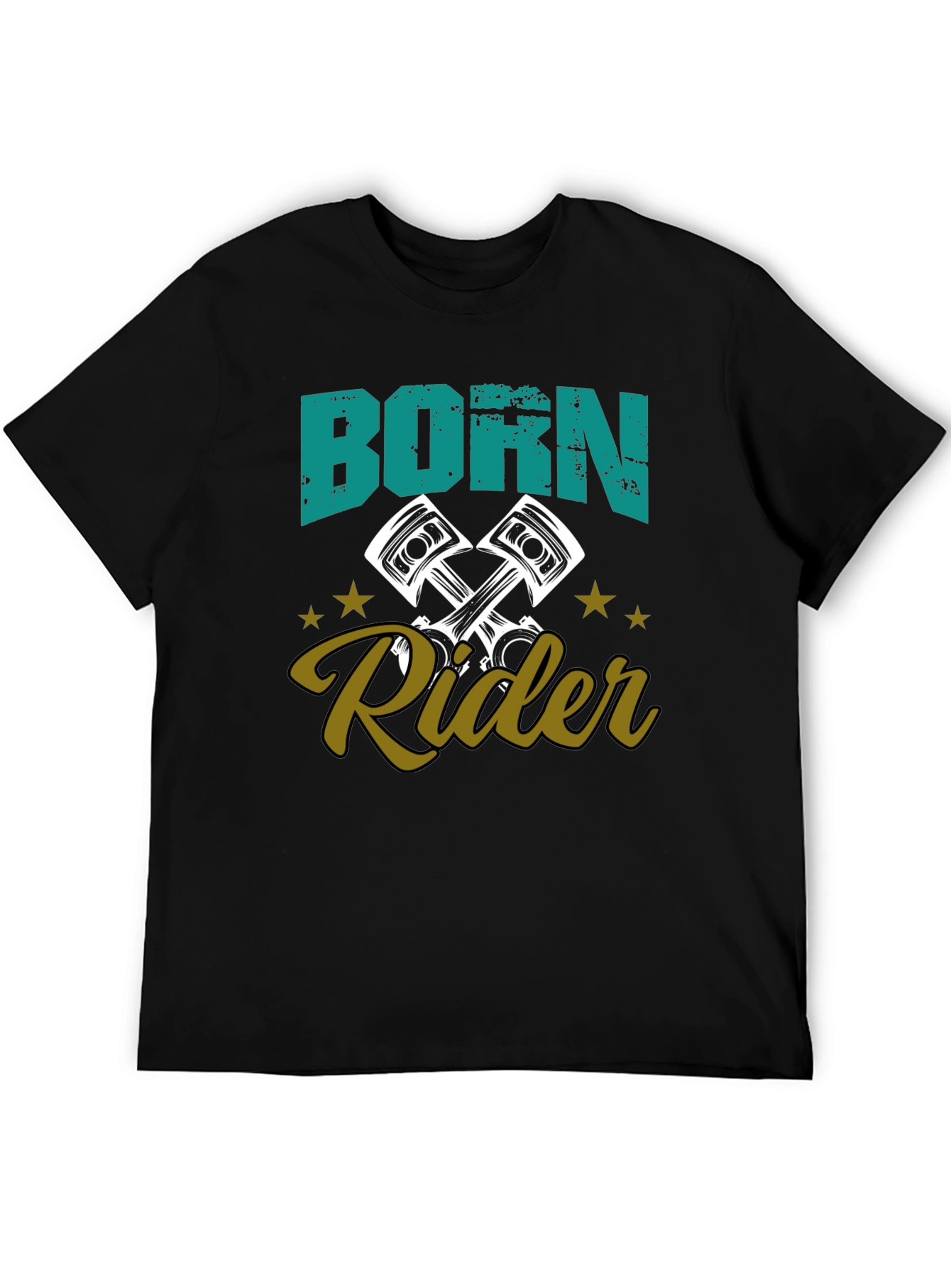 Born Rider Graphic Tee - Motorcycle Enthusiast T-Shirt