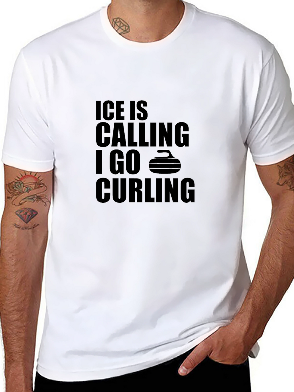 Ice is Calling I Go Curling T-Shirt