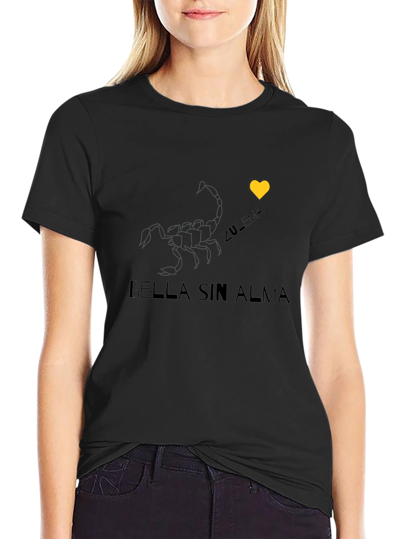 Bella Sin Alma Graphic Tee - Unisex Black T-Shirt