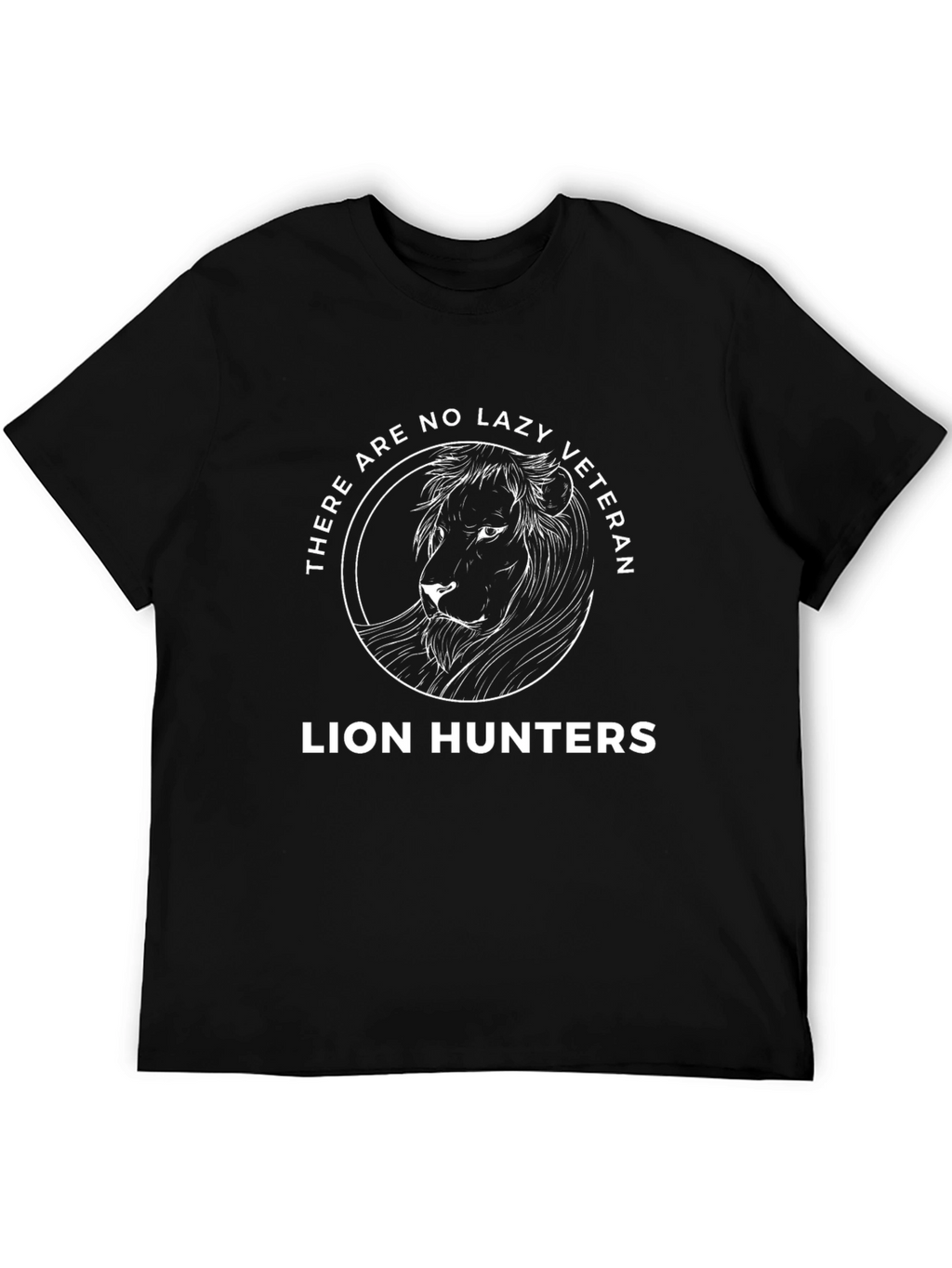 Lion Hunters Veteran Graphic T-Shirt - Black
