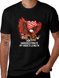 American Firefighter Eagle Graphic T-Shirt