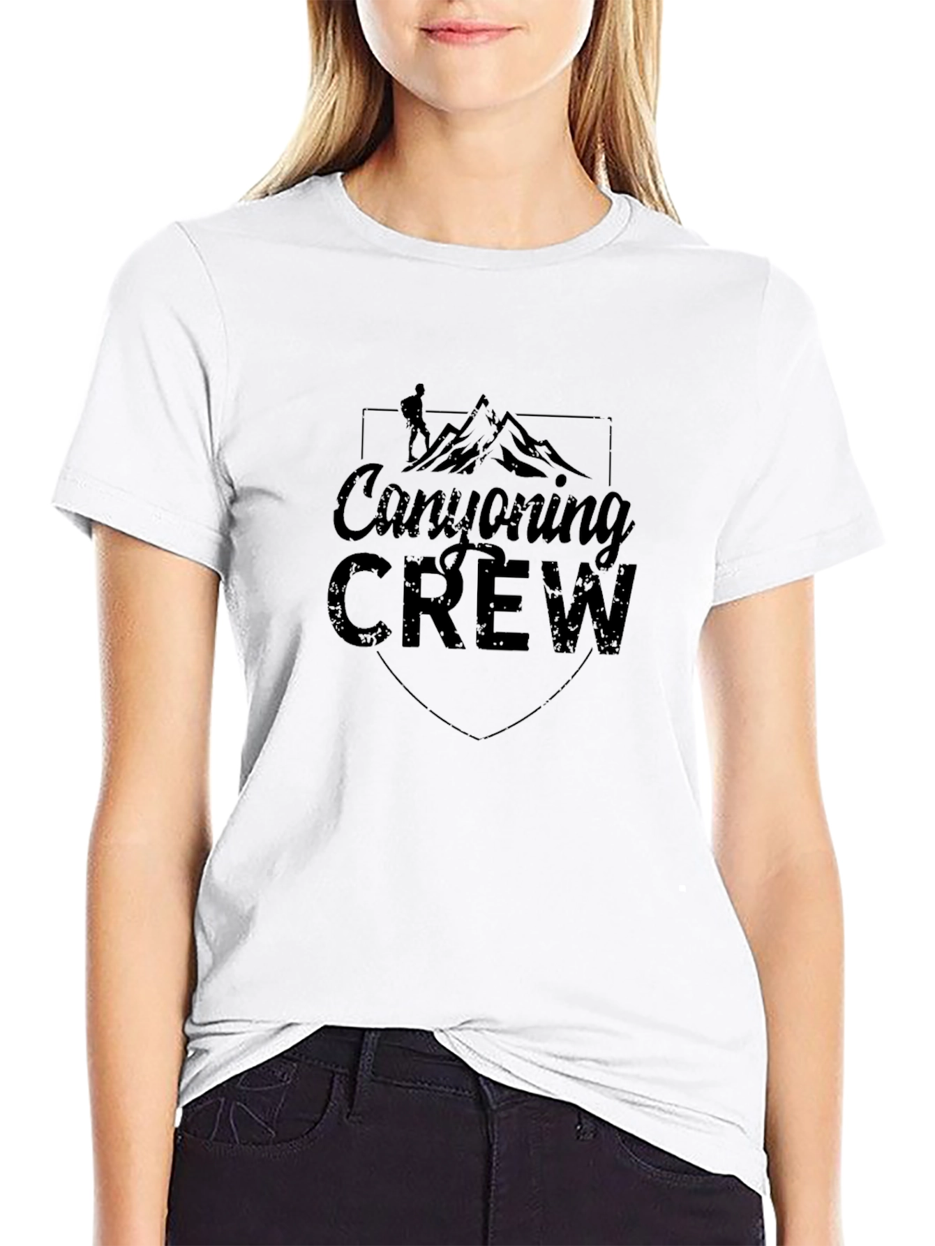 Canyoning Crew Black Graphic T-Shirt